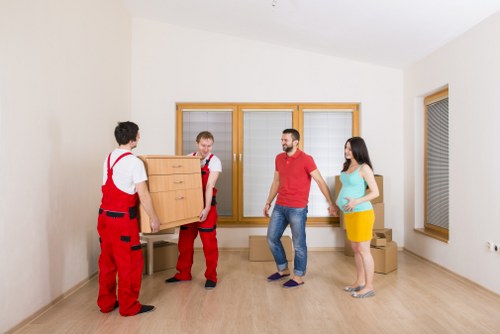 People using Finchley storage for household items
