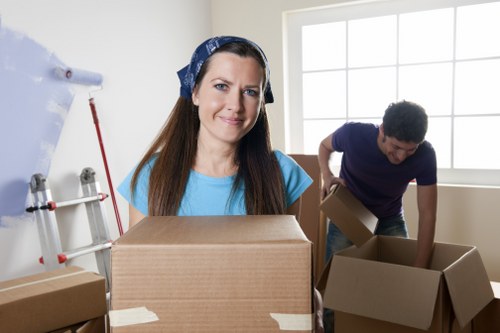 Commercial relocation team preparing an office move in Finchley