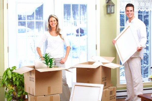 Securely packed storage items arranged safely inside a unit